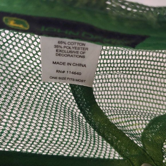 John Deere Cap Green Middletown Tractor Sales Fairmont WV Strap Back Mesh OSFA - Picture 7 of 8